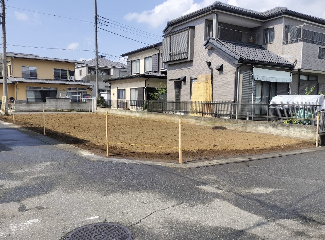 埼玉県桶川市戸建用地の画像です。