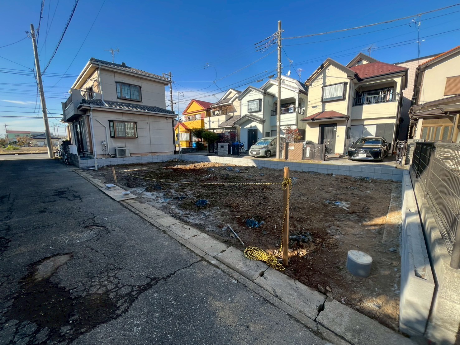 埼玉県春日部市戸建用地の画像です